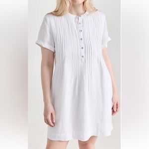 Faherty | White Gemina Basketweave Dress